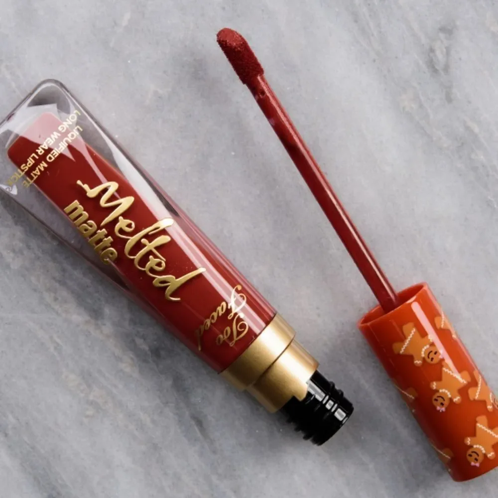 Too Faced Gingerbread Man Melted Matte Liquid Lipstick - No Sting Lip Plumping